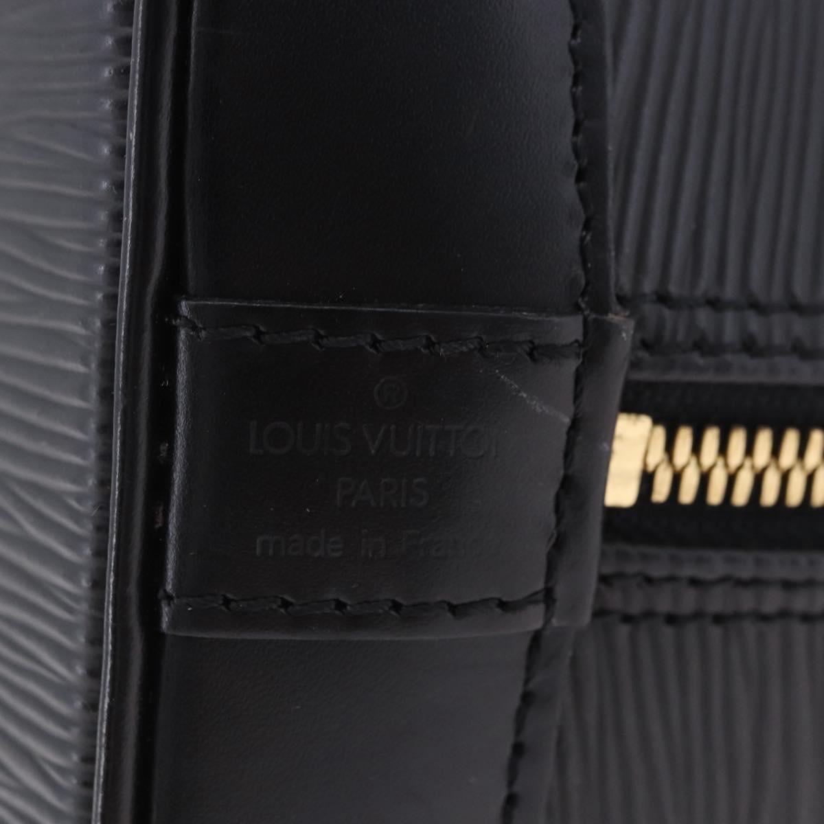 LOUIS VUITTON Epi Alma Hand Bag Noir Black M52142 LV Auth 204082V