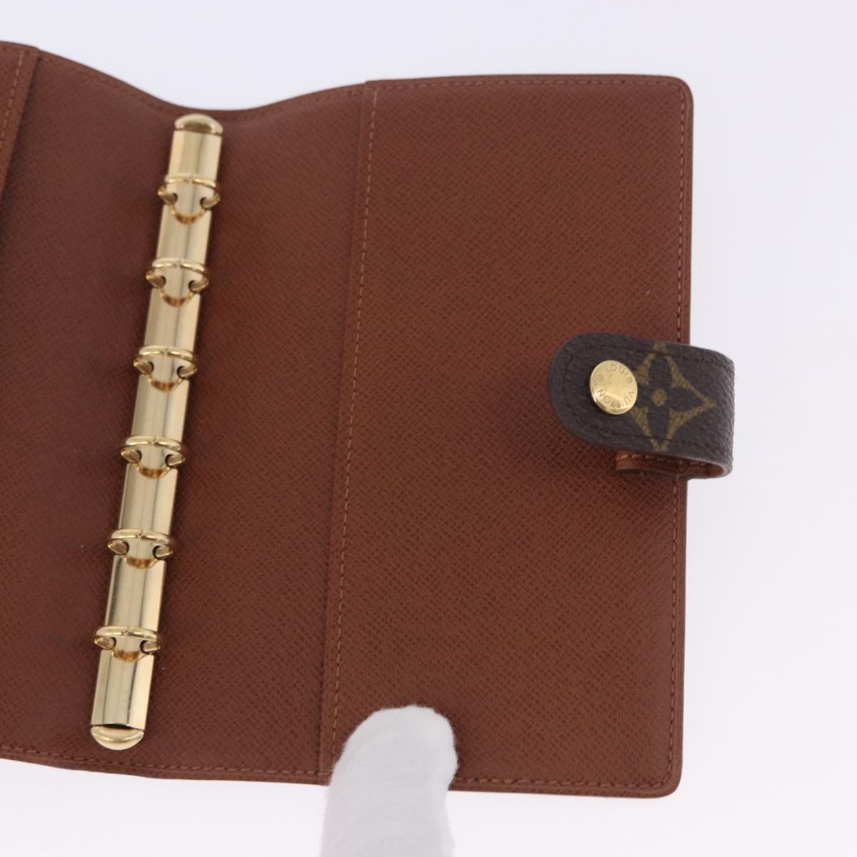 LOUIS VUITTON Monogram Agenda PM Day Planner Cover R20005 LV Auth 204086