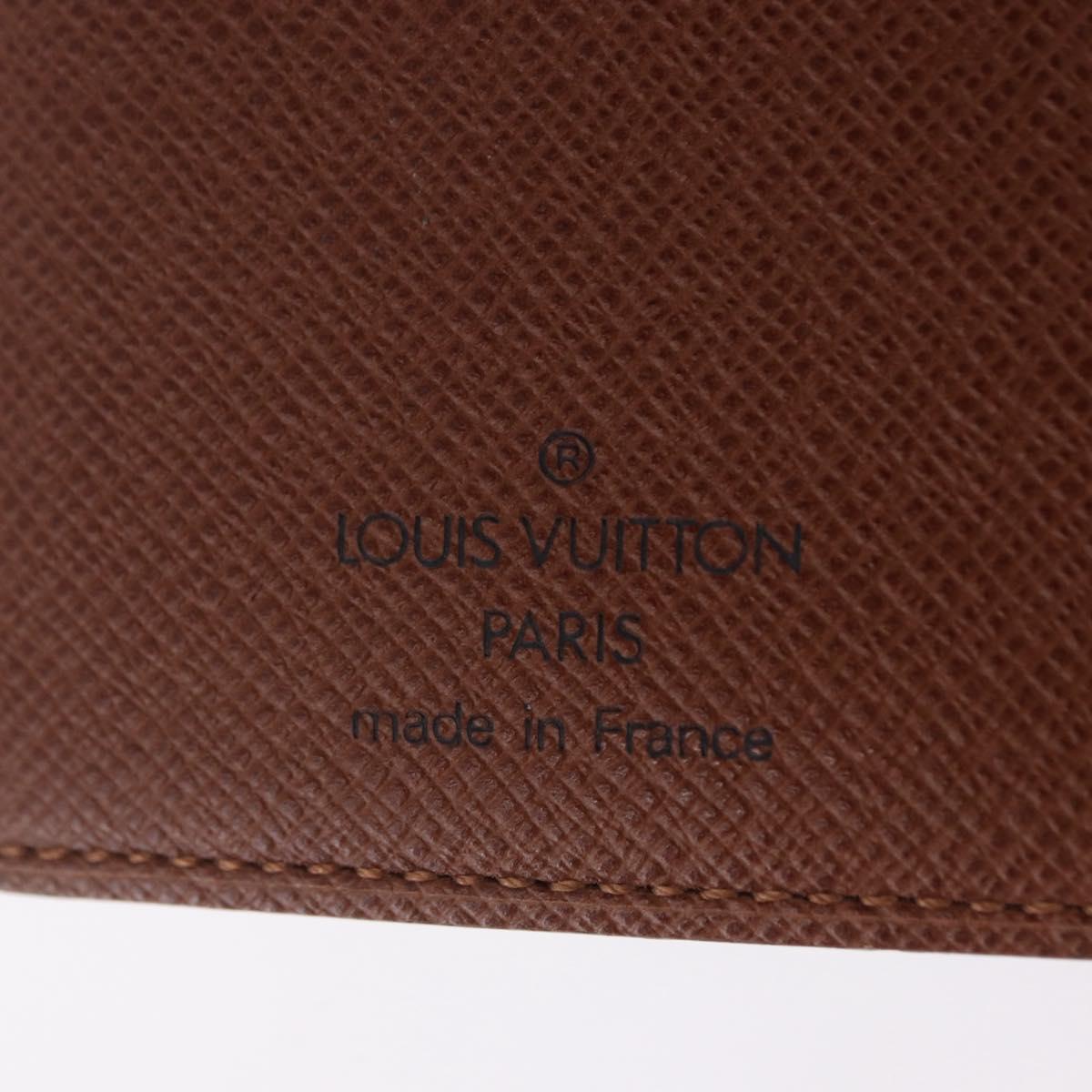 LOUIS VUITTON Monogram Agenda PM Day Planner Cover R20005 LV Auth 204086