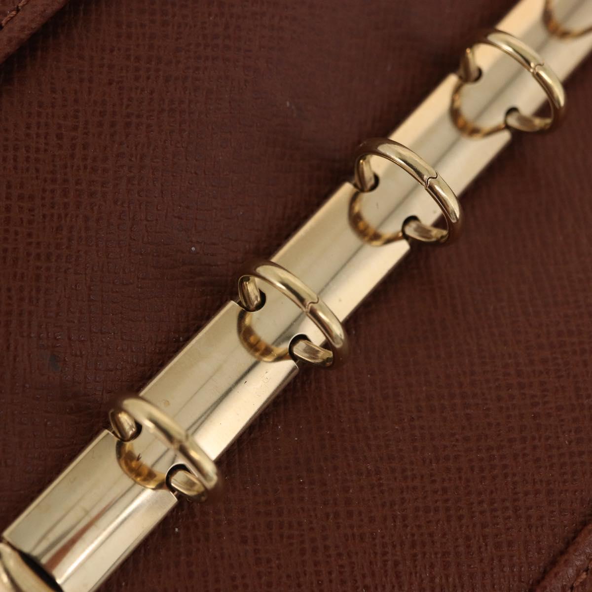 LOUIS VUITTON Monogram Agenda PM Day Planner Cover R20005 LV Auth 204086