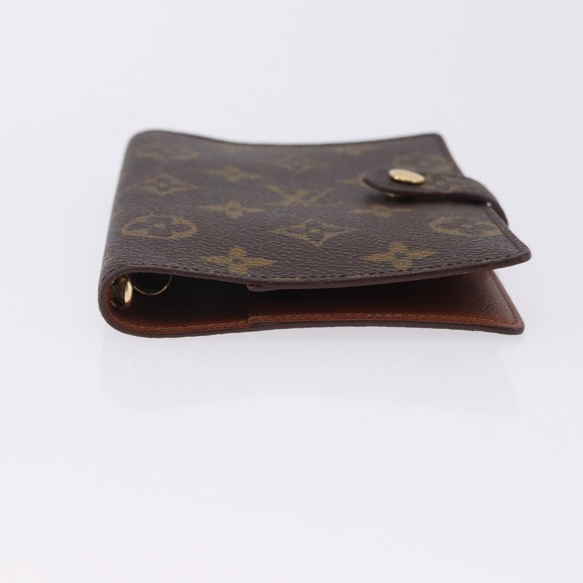 LOUIS VUITTON Monogram Agenda PM Day Planner Cover R20005 LV Auth 204086