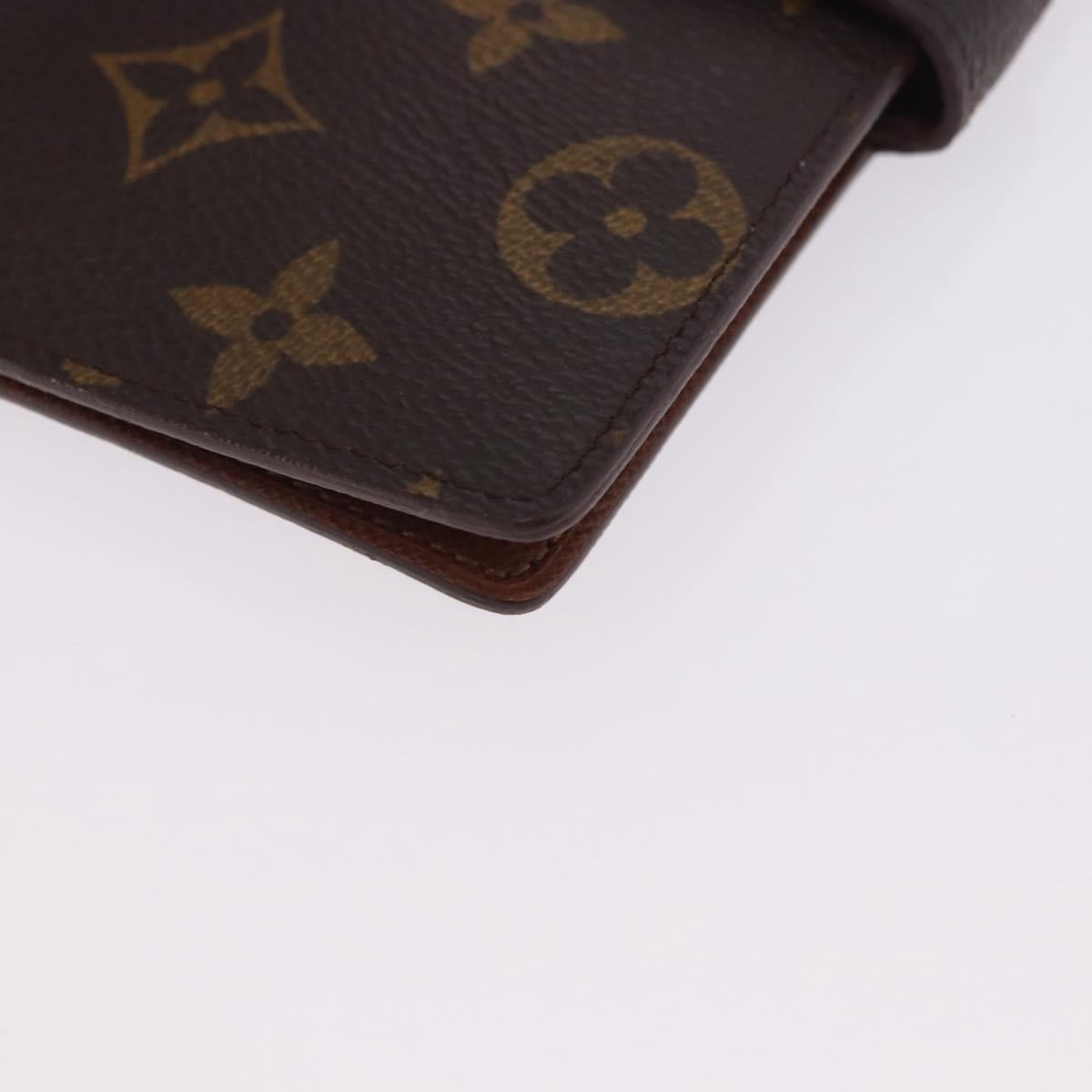 LOUIS VUITTON Monogram Agenda PM Day Planner Cover R20005 LV Auth 204086