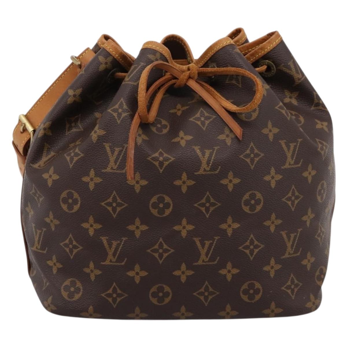 LOUIS VUITTON Monogram Petit Noe Shoulder Bag M42226 LV Auth 204097V