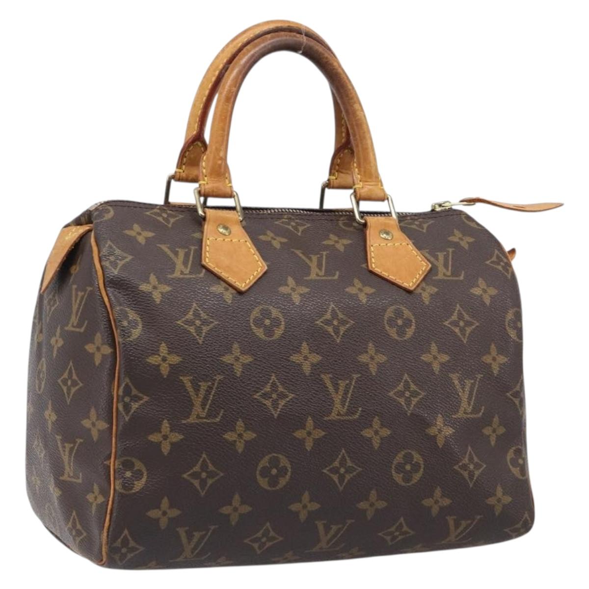 LOUIS VUITTON Monogram Speedy 25 Hand Bag M41528 LV Auth 204113