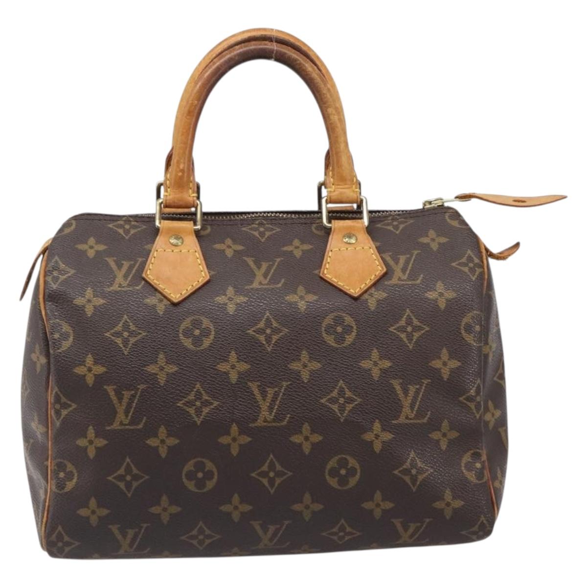 LOUIS VUITTON Monogram Speedy 25 Hand Bag M41528 LV Auth 204113