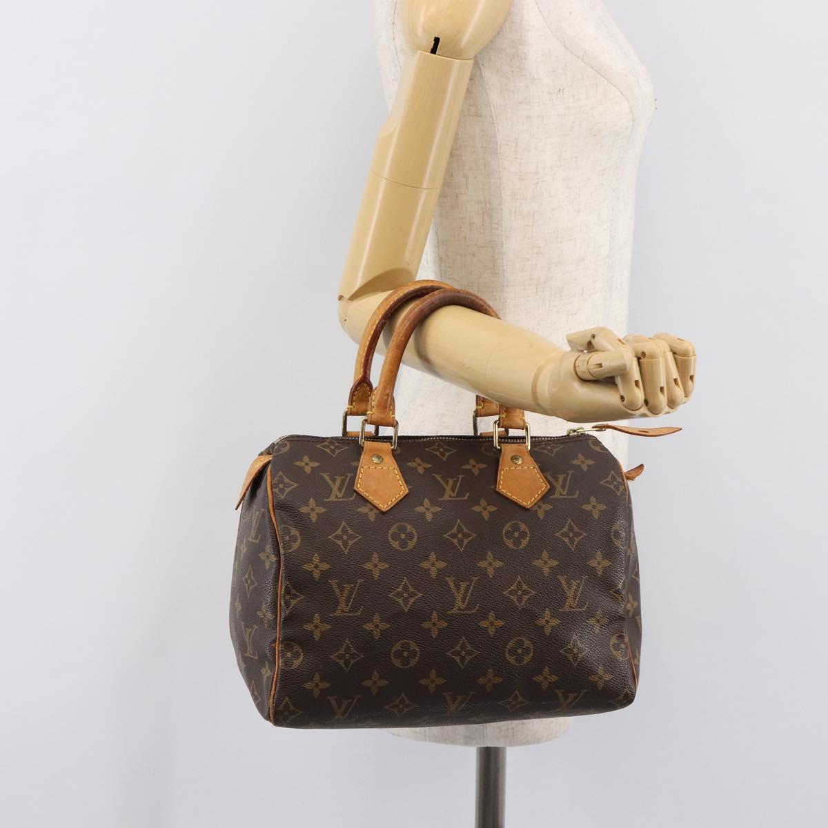 LOUIS VUITTON Monogram Speedy 25 Hand Bag M41528 LV Auth 204113