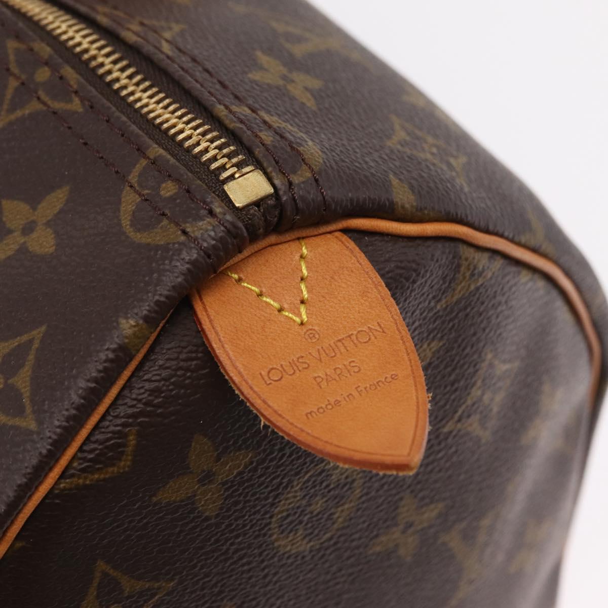 LOUIS VUITTON Monogram Speedy 35 Hand Bag M41524 LV Auth 204115V