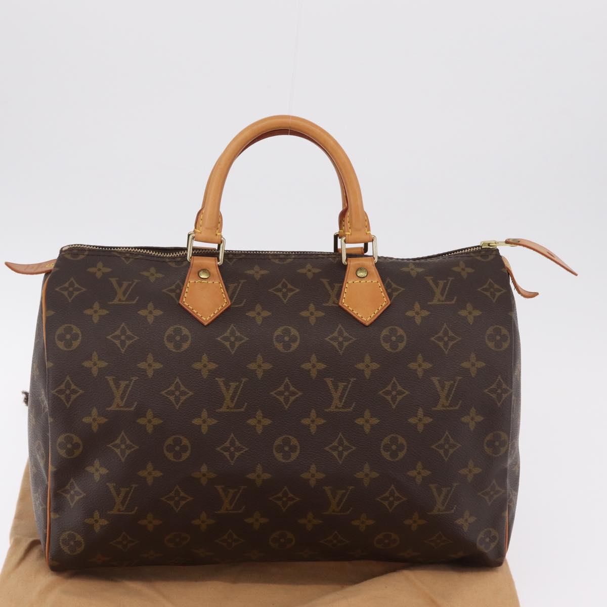 LOUIS VUITTON Monogram Speedy 35 Hand Bag M41524 LV Auth 204115V