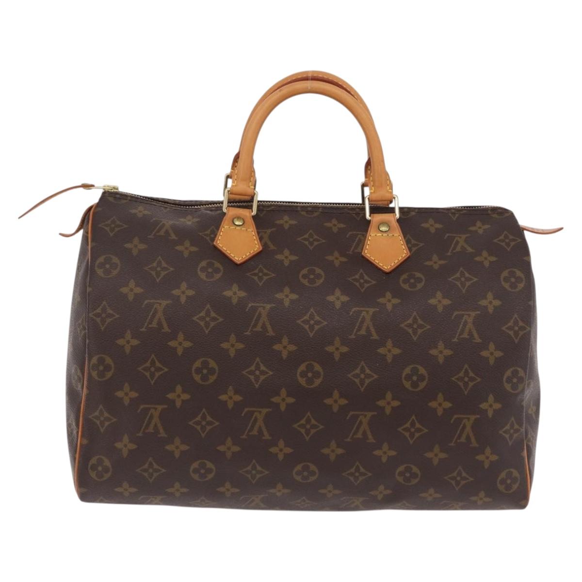 LOUIS VUITTON Monogram Speedy 35 Hand Bag M41524 LV Auth 204115V