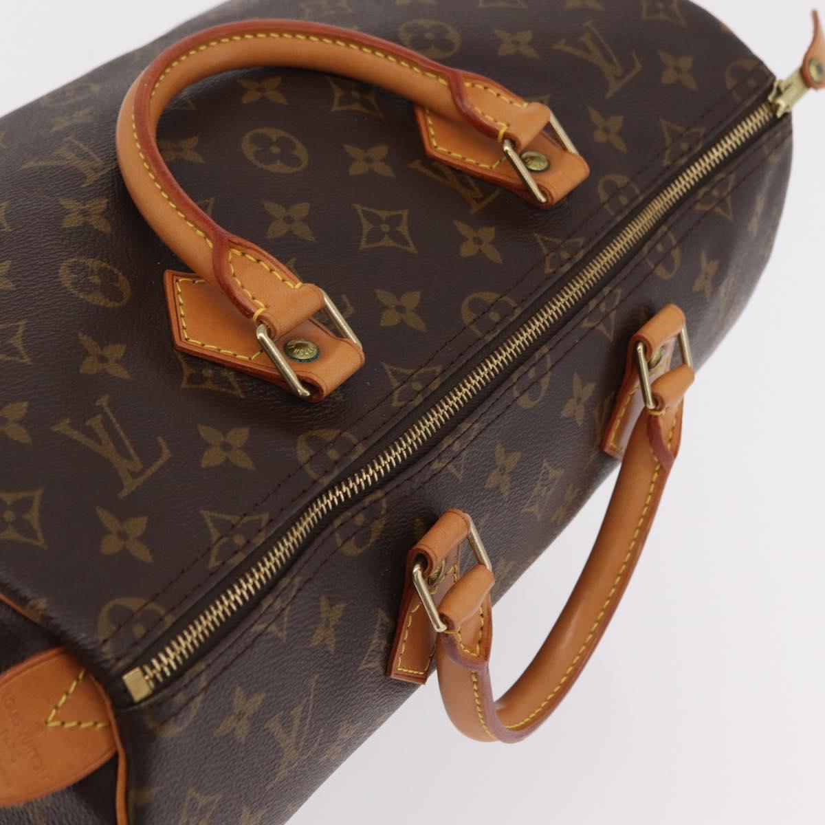 LOUIS VUITTON Monogram Speedy 35 Hand Bag M41524 LV Auth 204115V