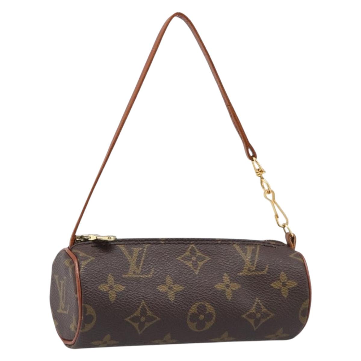 LOUIS VUITTON Monogram Papillon Pouch LV Auth 204117
