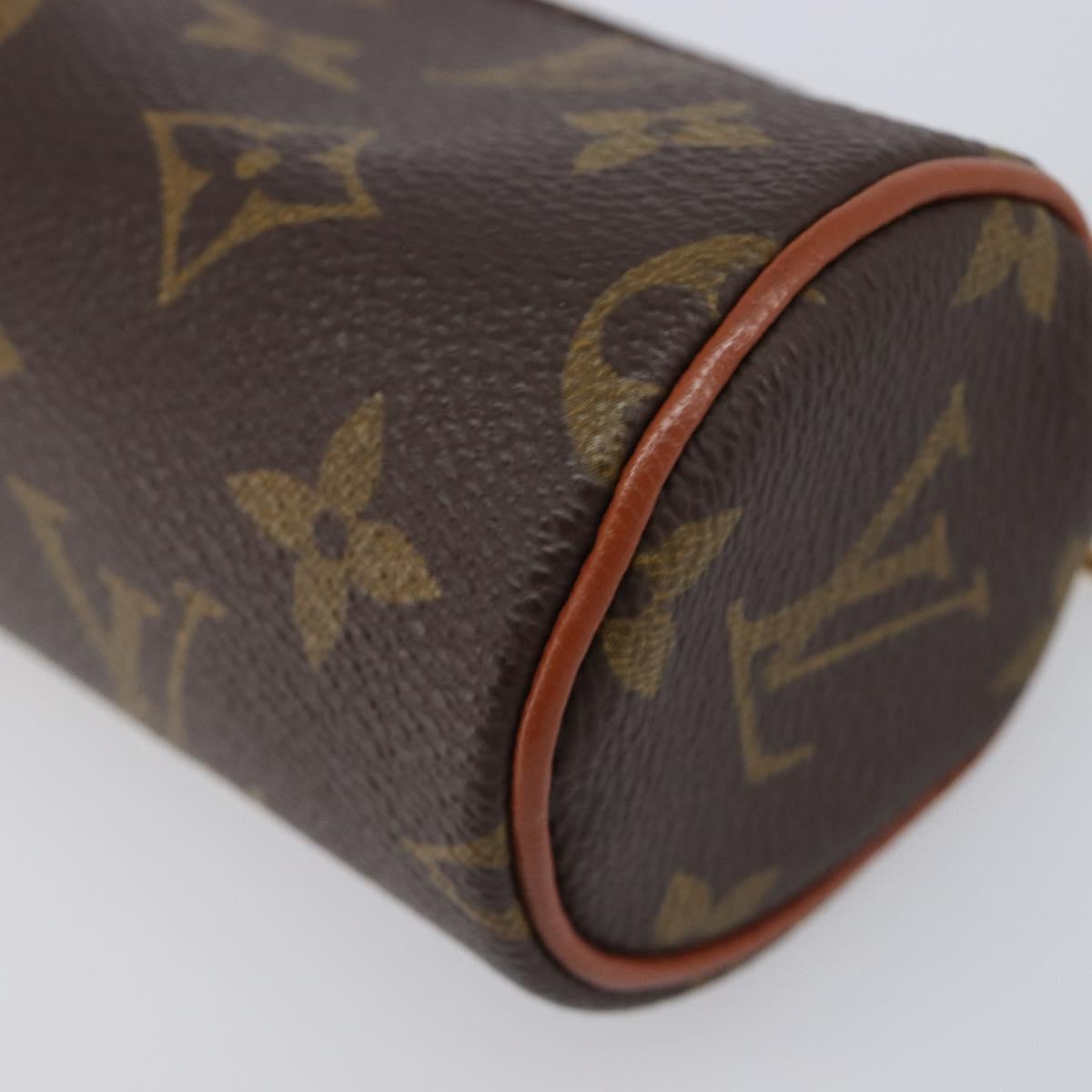 LOUIS VUITTON Monogram Papillon Pouch LV Auth 204117