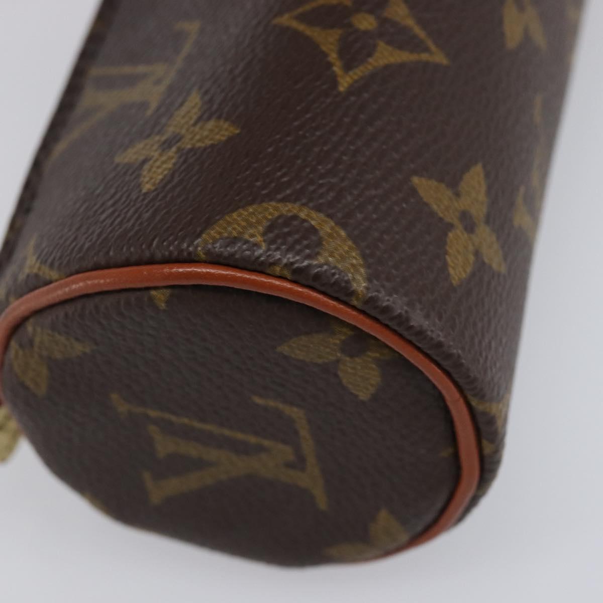 LOUIS VUITTON Monogram Papillon Pouch LV Auth 204117