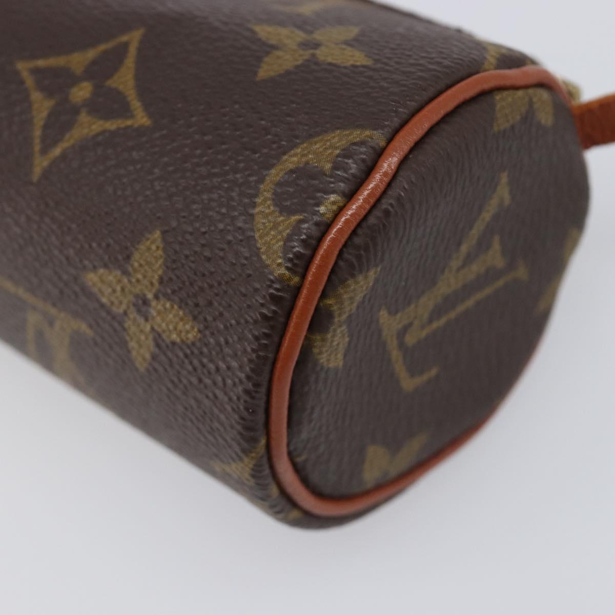 LOUIS VUITTON Monogram Papillon Pouch LV Auth 204117