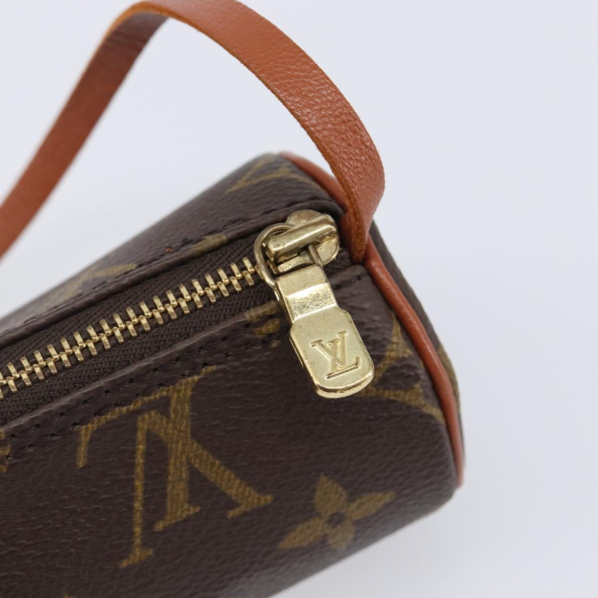 LOUIS VUITTON Monogram Papillon Pouch LV Auth 204117