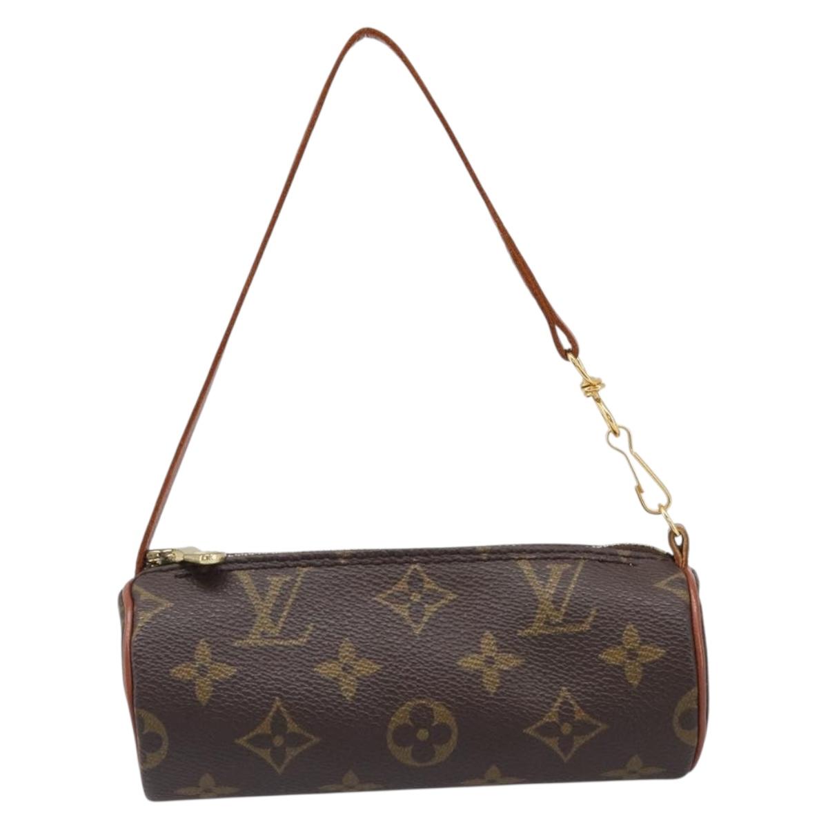 LOUIS VUITTON Monogram Papillon Pouch LV Auth 204117