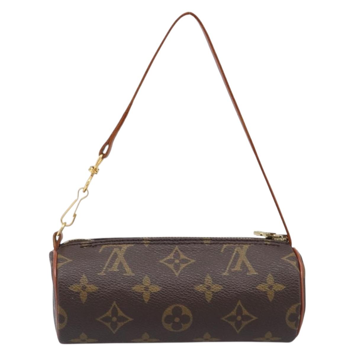 LOUIS VUITTON Monogram Papillon Pouch LV Auth 204117