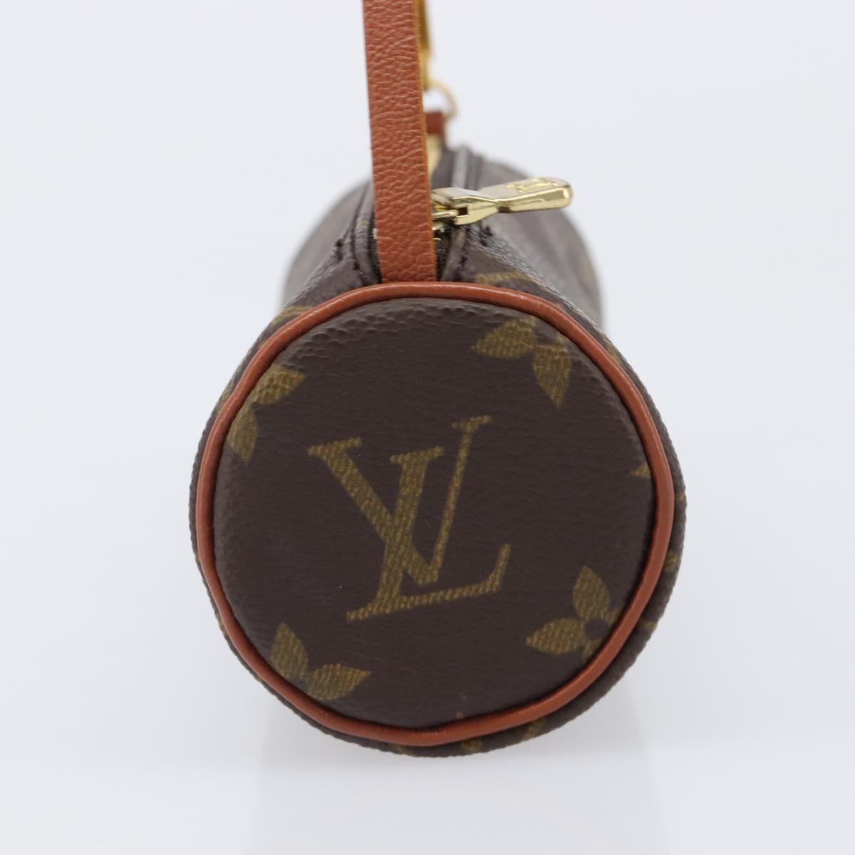 LOUIS VUITTON Monogram Papillon Pouch LV Auth 204117