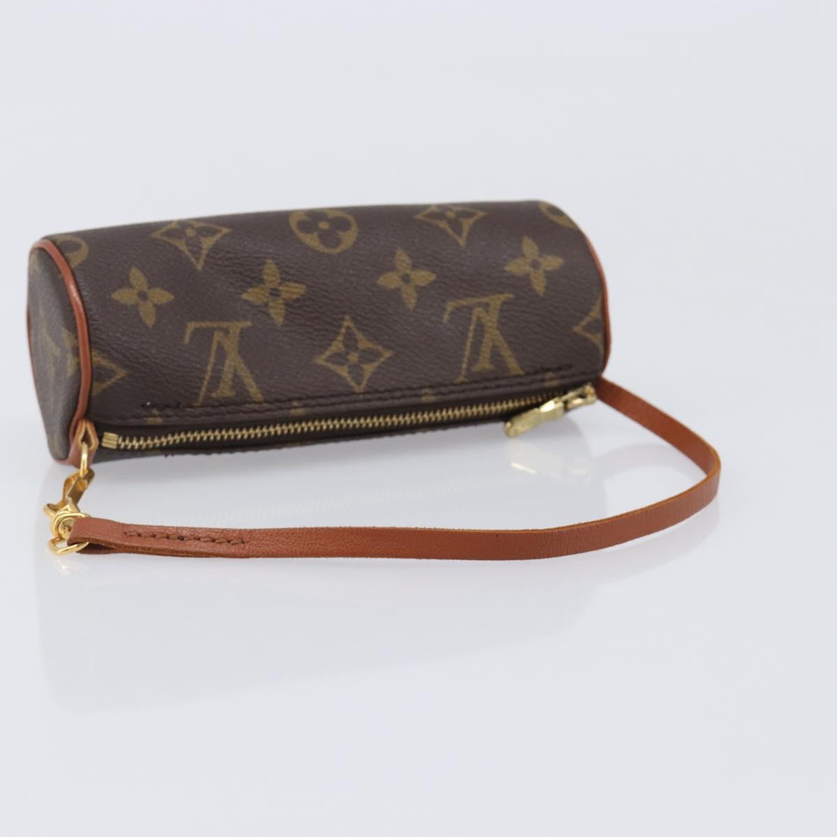 LOUIS VUITTON Monogram Papillon Pouch LV Auth 204117