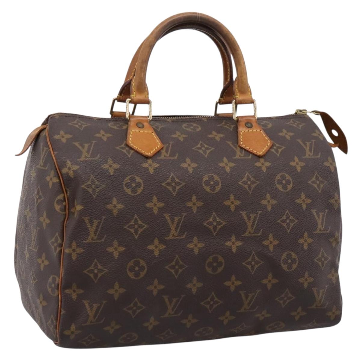LOUIS VUITTON Monogram Speedy 30 Hand Bag M41526 LV Auth 204119