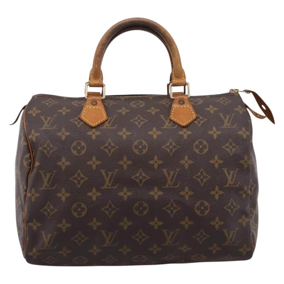 LOUIS VUITTON Monogram Speedy 30 Hand Bag M41526 LV Auth 204119