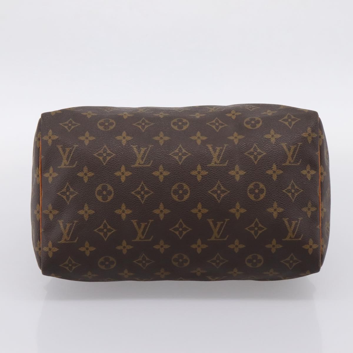 LOUIS VUITTON Monogram Speedy 30 Hand Bag M41526 LV Auth 204119