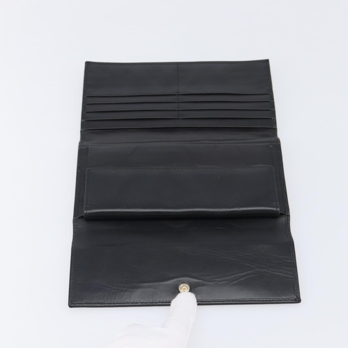 GUCCI GG Canvas Long Wallet Beige Gold 257303 Auth 204121V