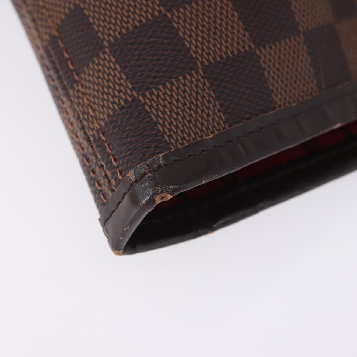 LOUIS VUITTON Damier Ebene Neverfull MM Tote Bag N51105 LV Auth 204128V
