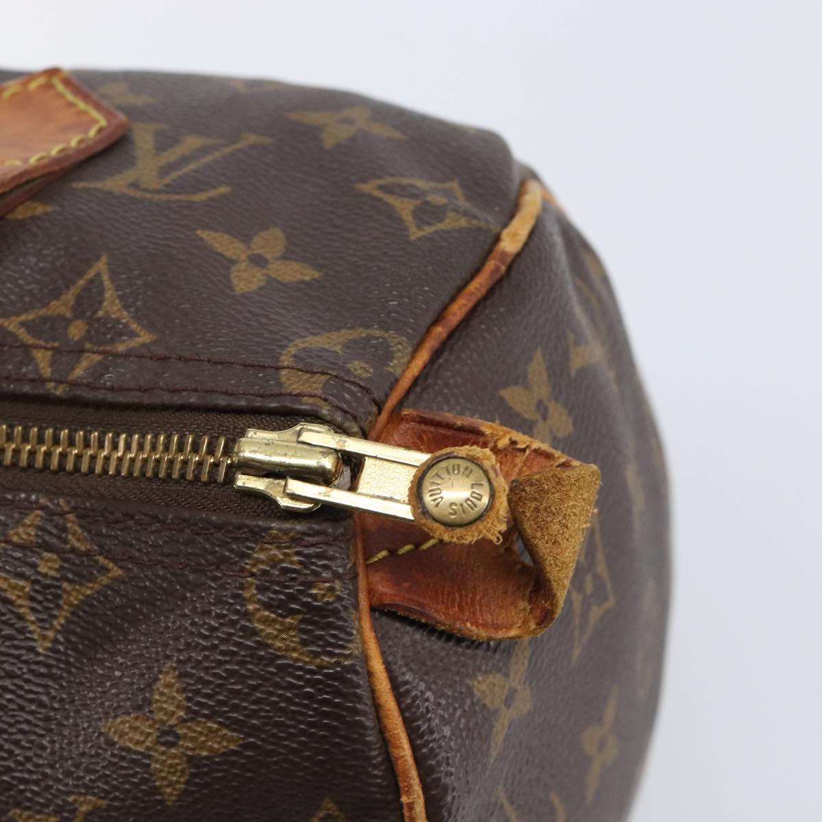 LOUIS VUITTON Monogram Speedy 25 Hand Bag M41528 LV Auth 204134