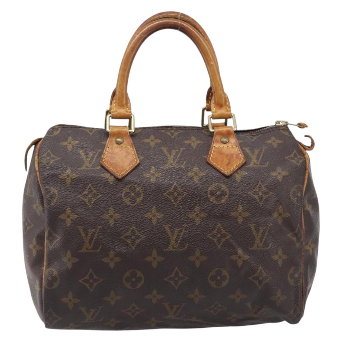 LOUIS VUITTON Monogram Speedy 25 Hand Bag M41528 LV Auth 204134