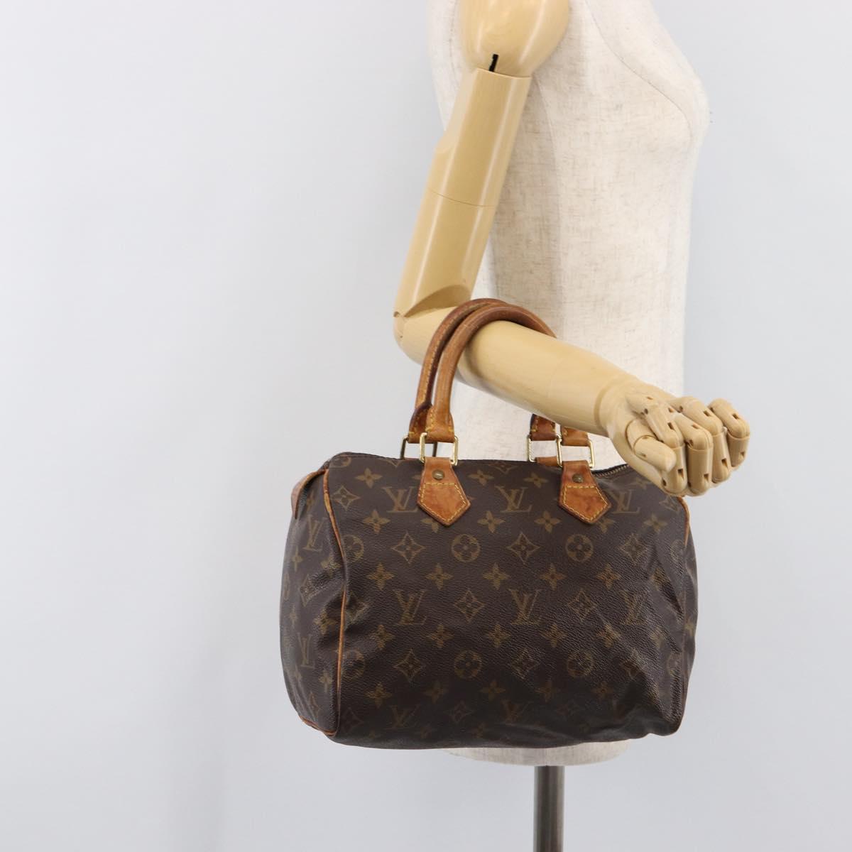 LOUIS VUITTON Monogram Speedy 25 Hand Bag M41528 LV Auth 204134