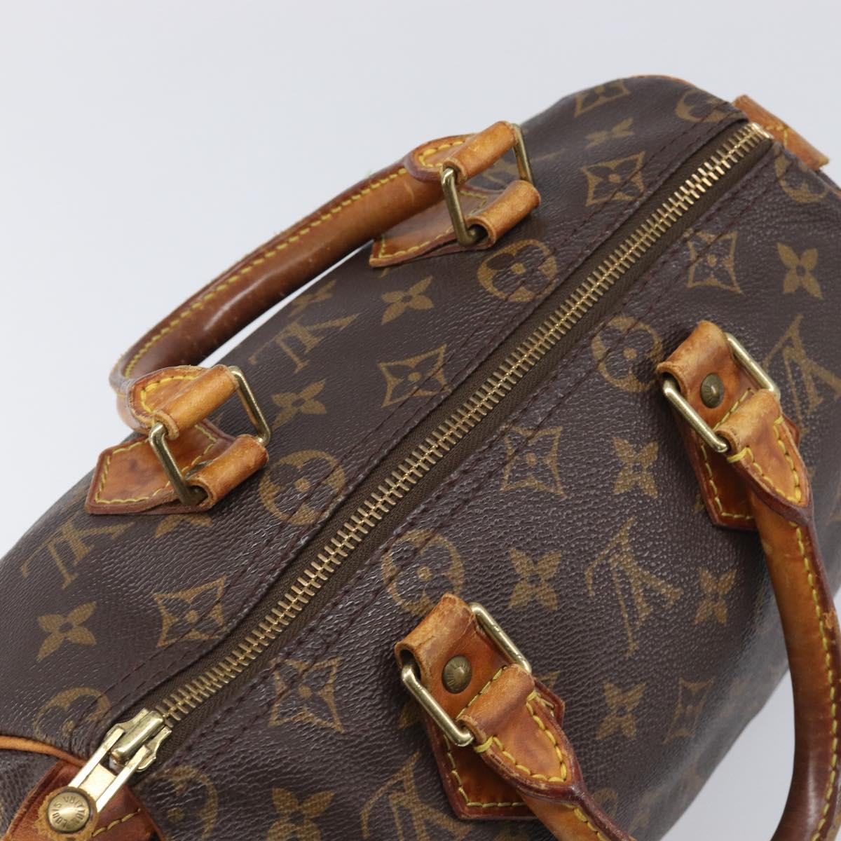 LOUIS VUITTON Monogram Speedy 25 Hand Bag M41528 LV Auth 204134