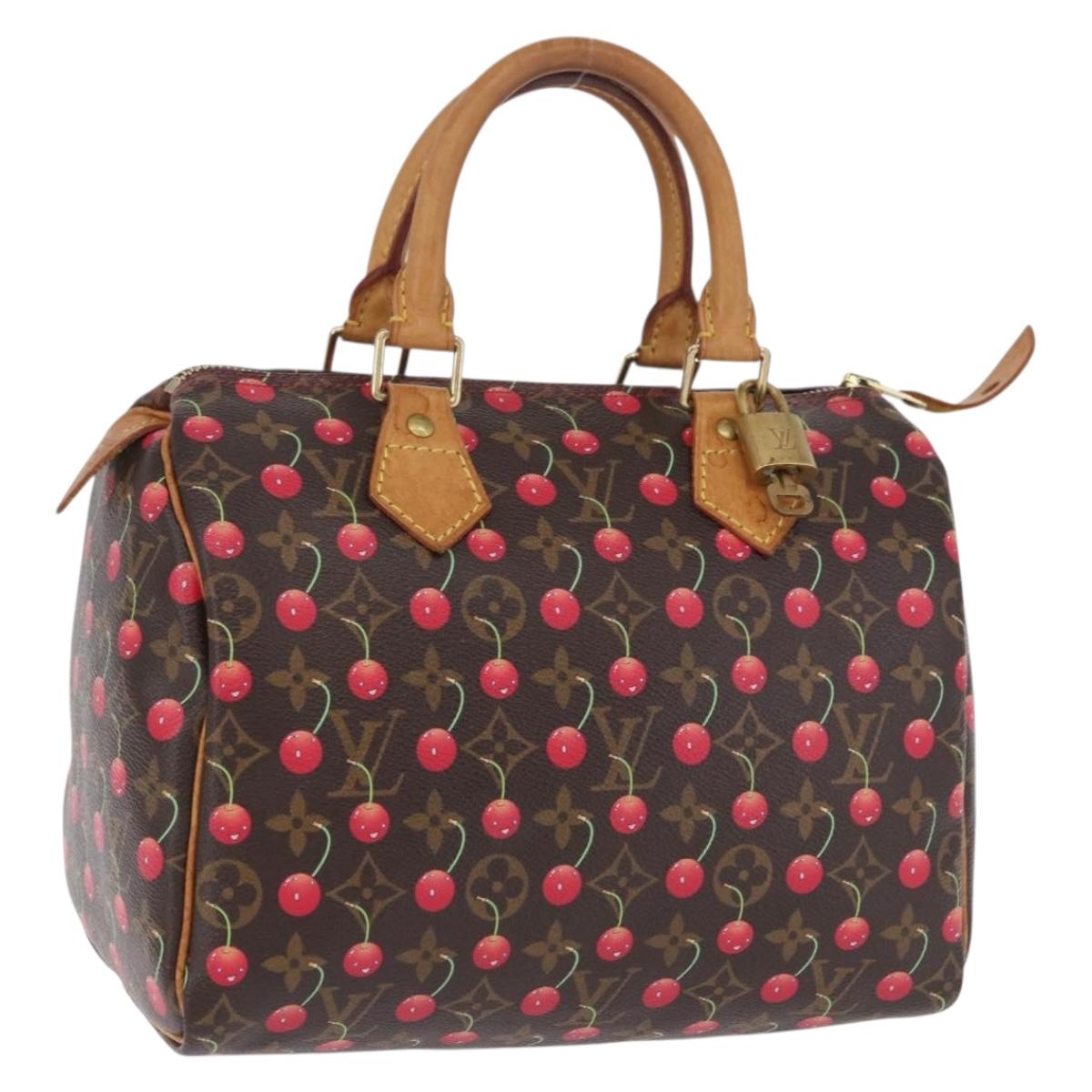 LOUIS VUITTON Monogram Cherry Speedy 25 Hand Bag M95009 LV Auth 204136SAV