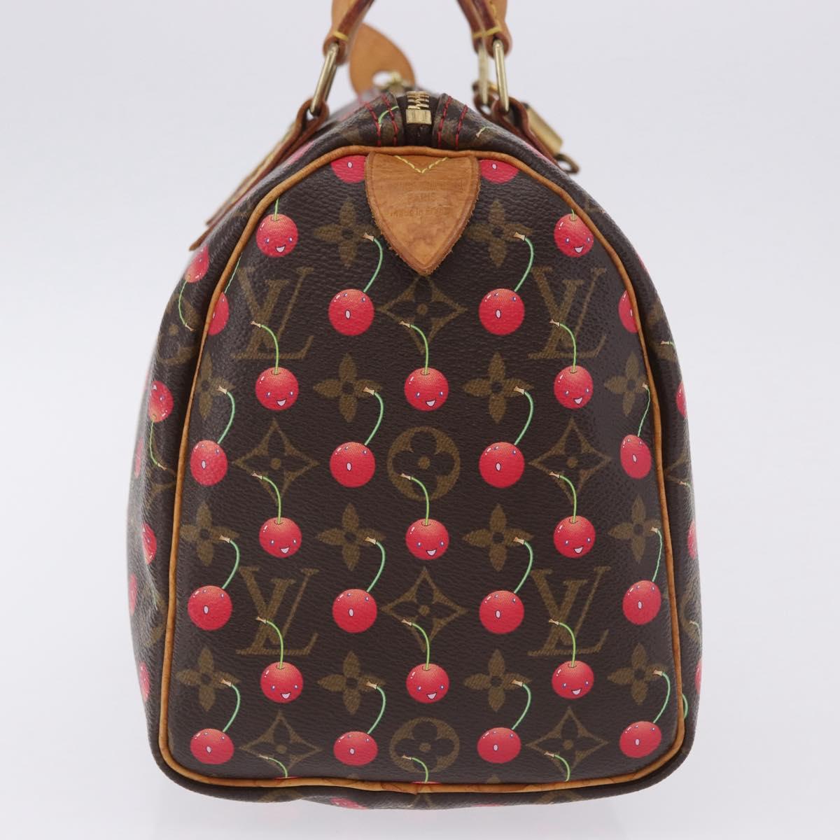 LOUIS VUITTON Monogram Cherry Speedy 25 Hand Bag M95009 LV Auth 204136SAV