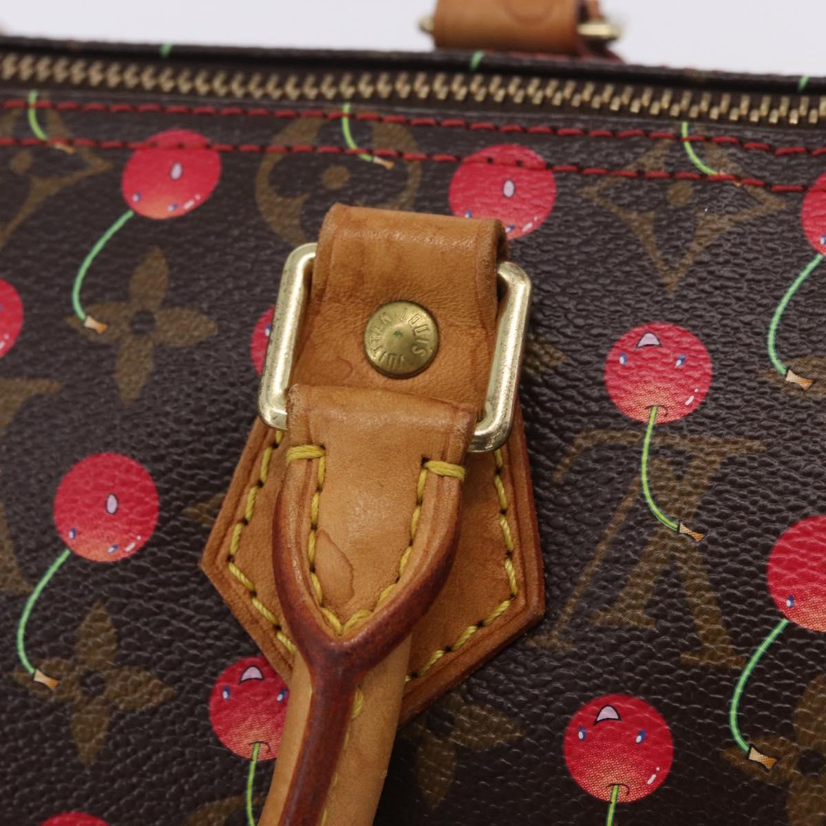 LOUIS VUITTON Monogram Cherry Speedy 25 Hand Bag M95009 LV Auth 204136SAV