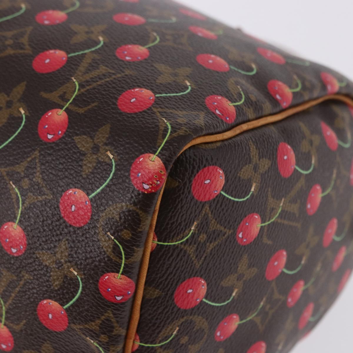 LOUIS VUITTON Monogram Cherry Speedy 25 Hand Bag M95009 LV Auth 204136SAV