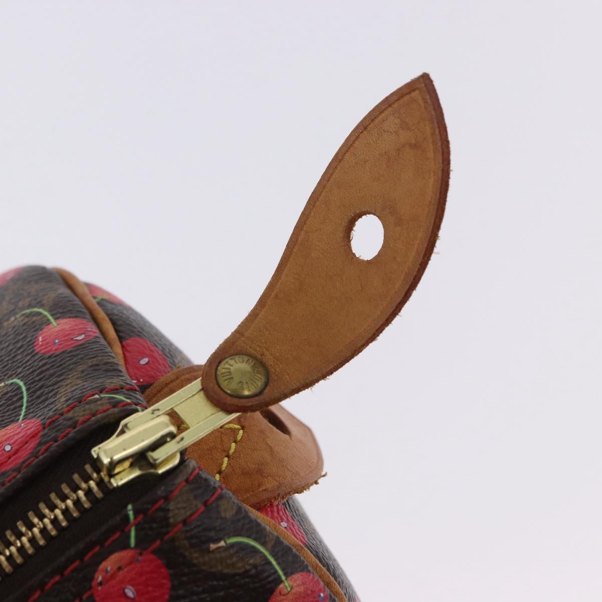 LOUIS VUITTON Monogram Cherry Speedy 25 Hand Bag M95009 LV Auth 204136SAV