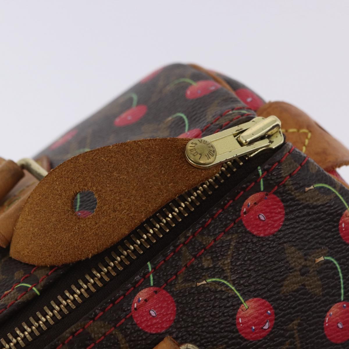 LOUIS VUITTON Monogram Cherry Speedy 25 Hand Bag M95009 LV Auth 204136SAV