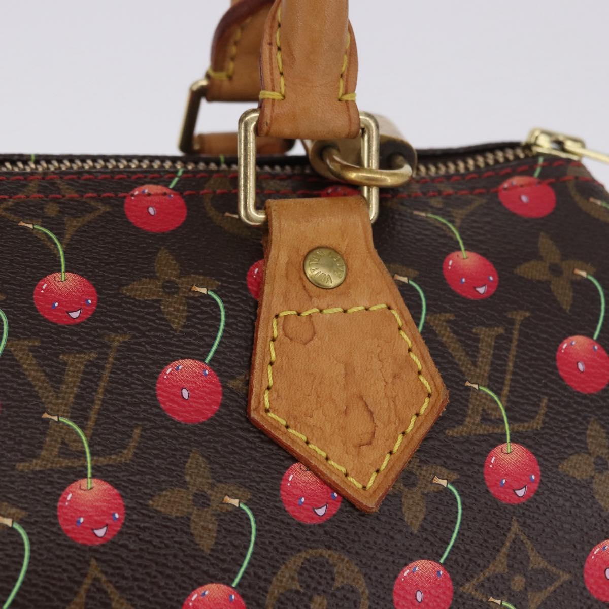 LOUIS VUITTON Monogram Cherry Speedy 25 Hand Bag M95009 LV Auth 204136SAV