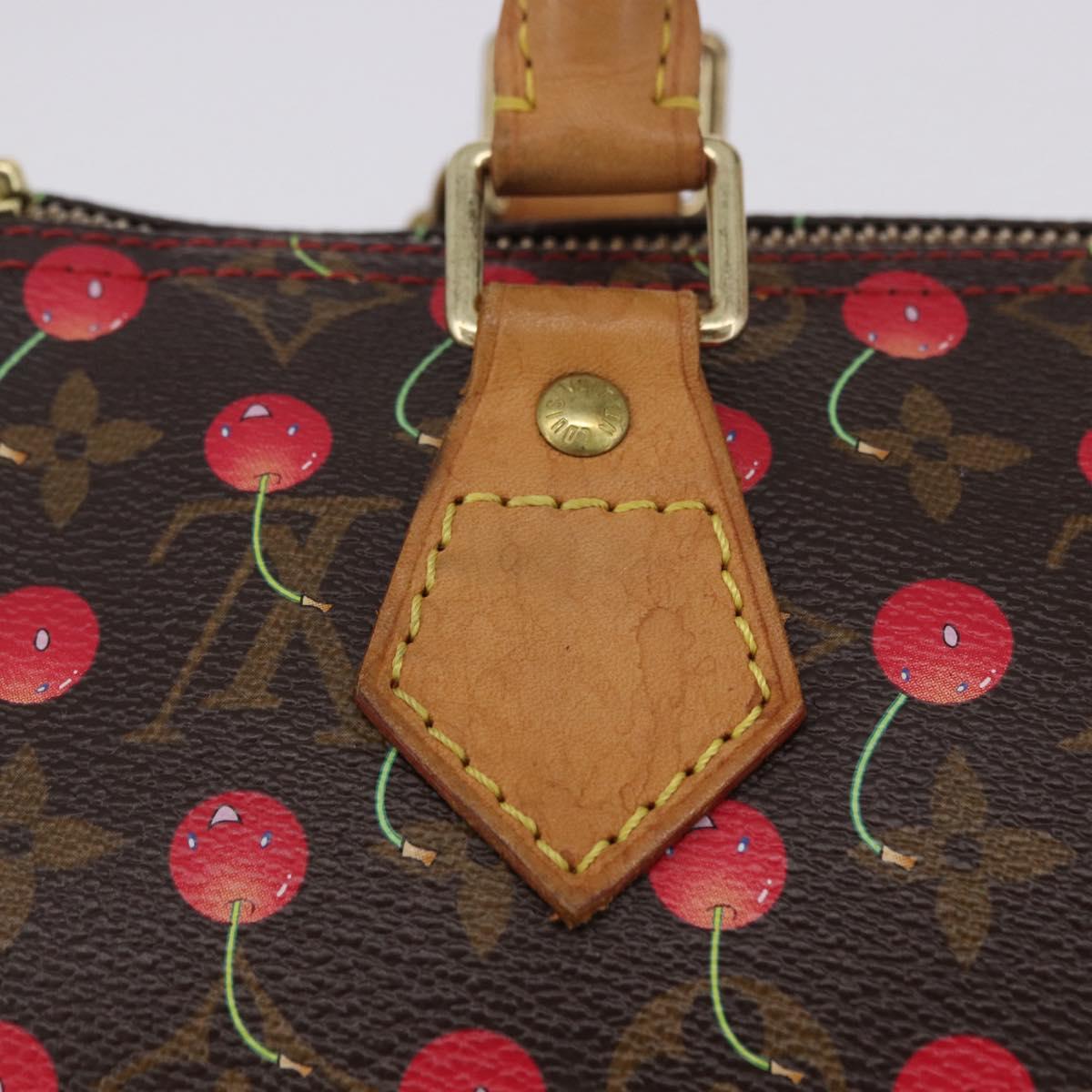 LOUIS VUITTON Monogram Cherry Speedy 25 Hand Bag M95009 LV Auth 204136SAV
