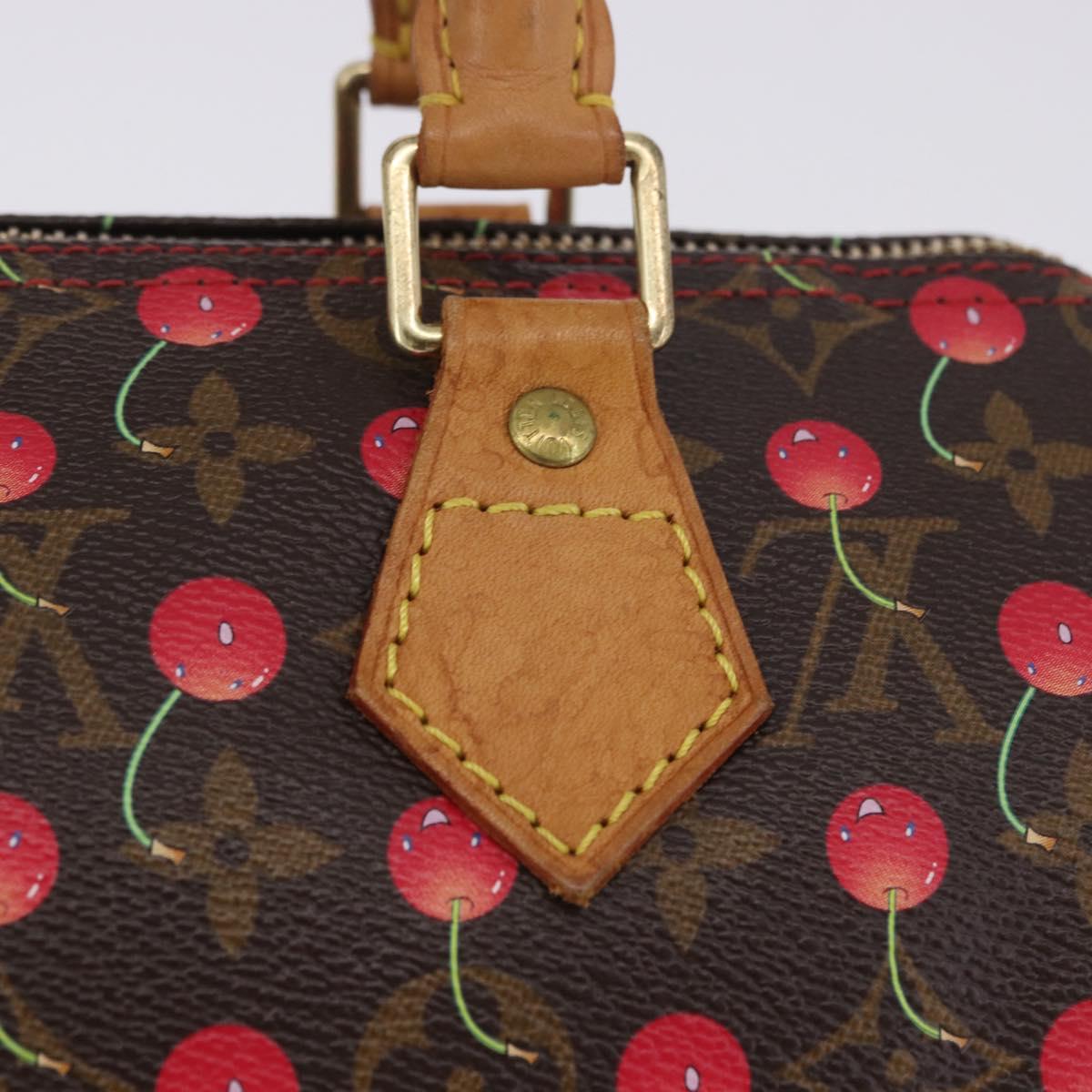LOUIS VUITTON Monogram Cherry Speedy 25 Hand Bag M95009 LV Auth 204136SAV