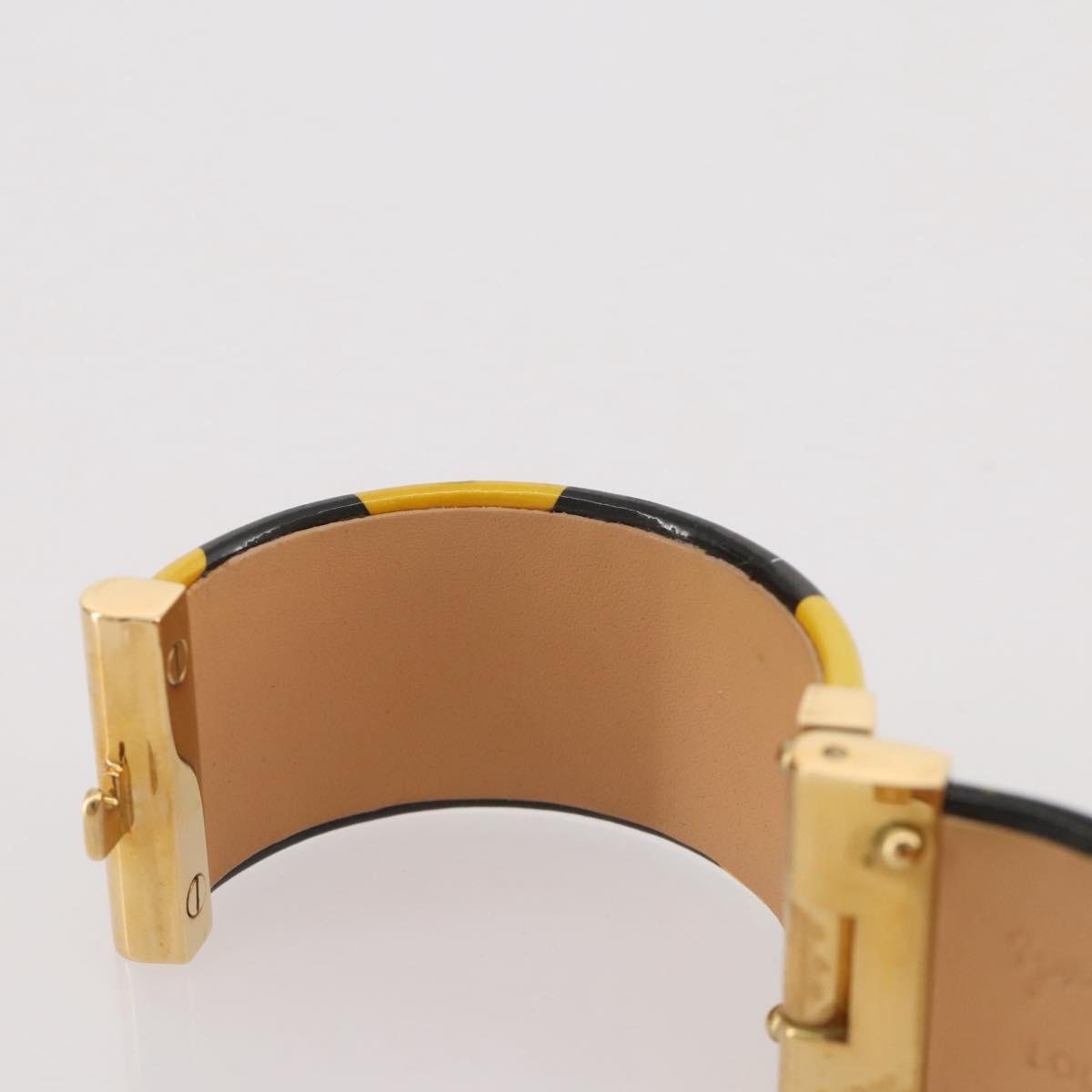 LOUIS VUITTON Vernis Infinity Dot Bracelet Yayoi Kusama Black LV Auth 204141V