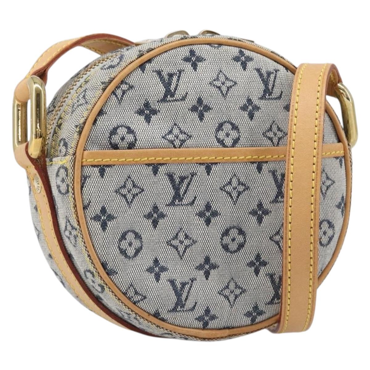 LOUIS VUITTON Monogram Mini Jeanne PM Shoulder Bag Blue M92001 LV Auth 204144