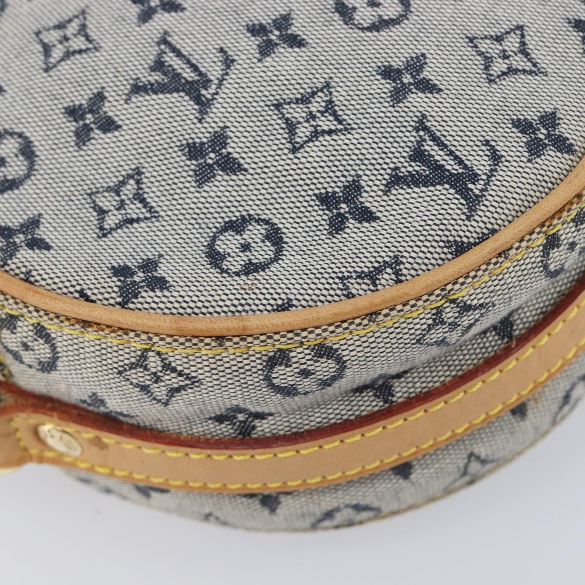 LOUIS VUITTON Monogram Mini Jeanne PM Shoulder Bag Blue M92001 LV Auth 204144