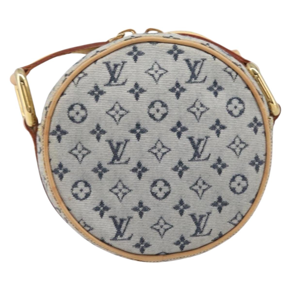 LOUIS VUITTON Monogram Mini Jeanne PM Shoulder Bag Blue M92001 LV Auth 204144