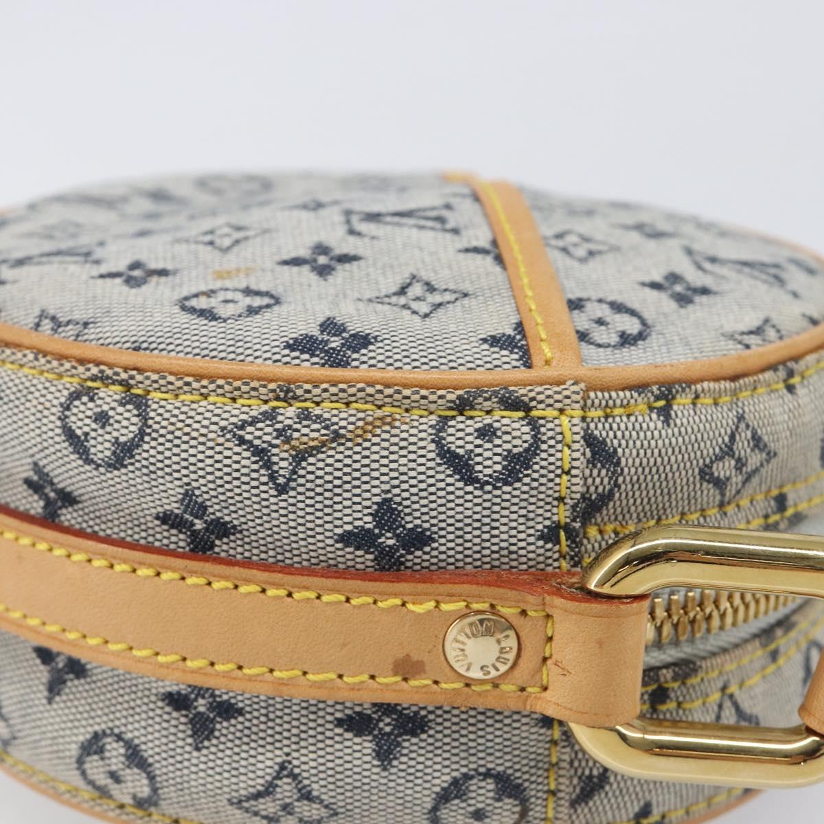 LOUIS VUITTON Monogram Mini Jeanne PM Shoulder Bag Blue M92001 LV Auth 204144