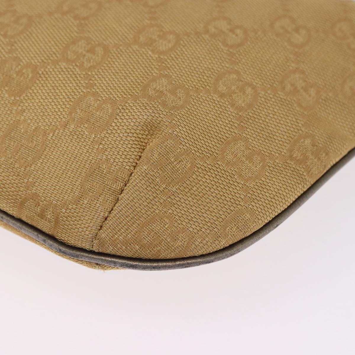 GUCCI GG Canvas Shoulder Bag Beige Gold 005 0813 Auth 204158