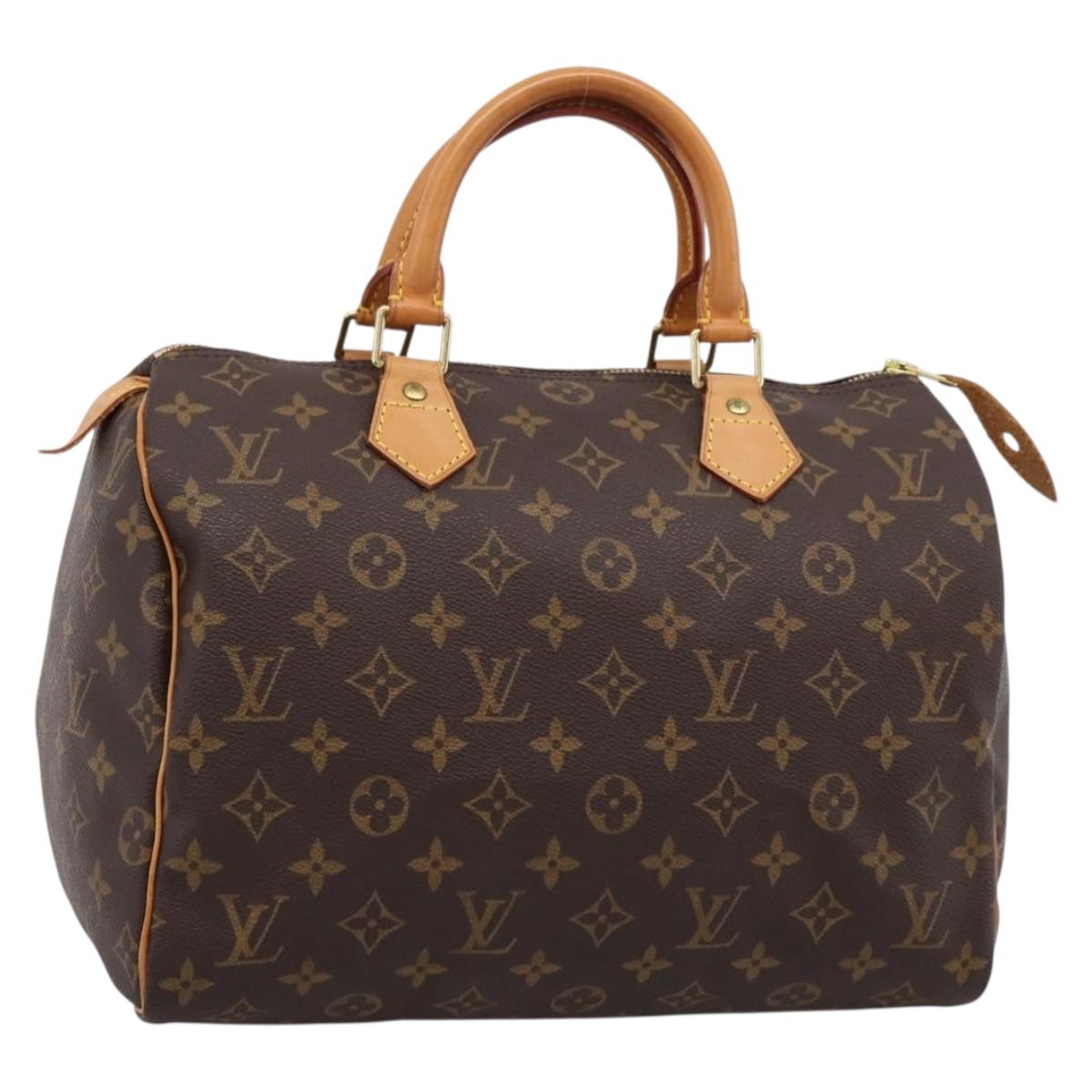 LOUIS VUITTON Monogram Speedy 30 Hand Bag M41526 LV Auth 204159V