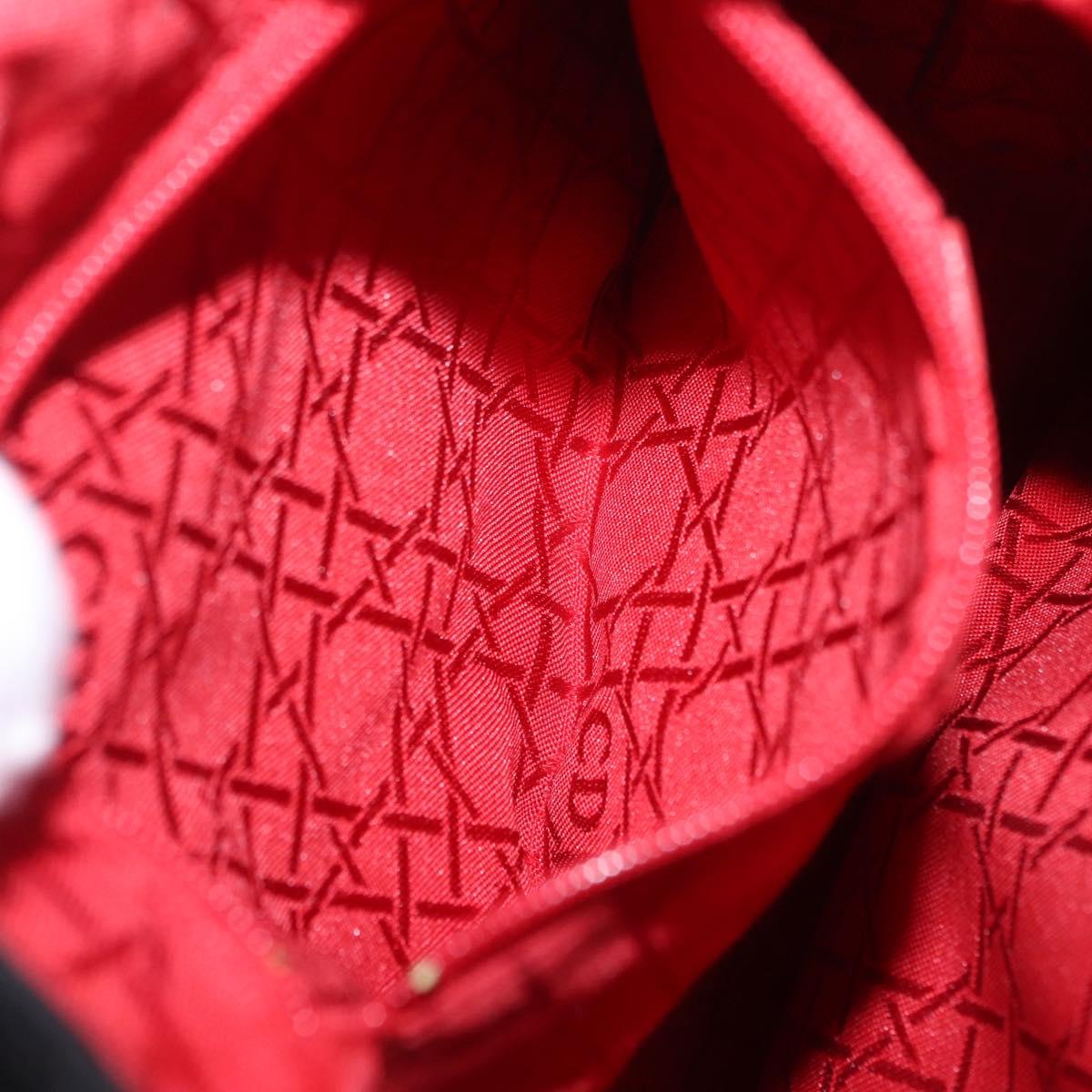 Christian Dior Backpack Leather Black Gold Auth 204161A
