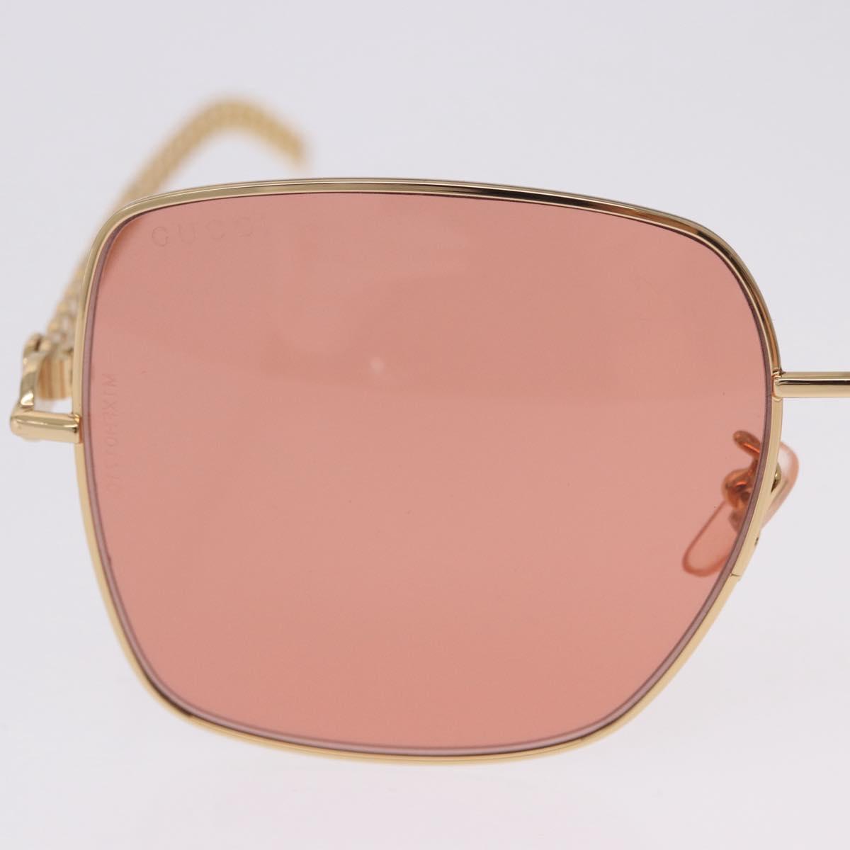 GUCCI Sunglasses metal Gold Tone Auth 204164M